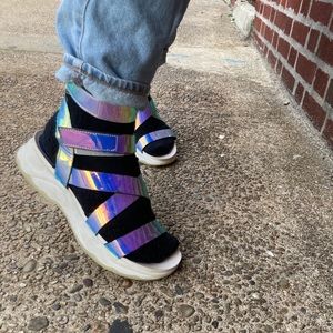 Strappy Reflective Shoes